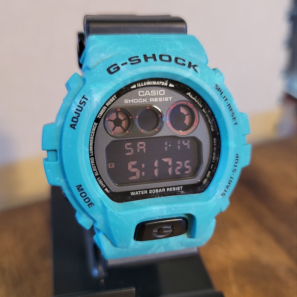 Custom Ocean Waves G-Shock Digital Watch - DW-6900MS